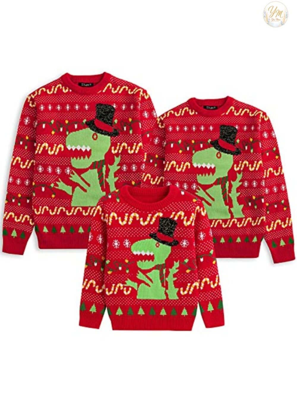 Ugly Christmas Sweater Family Matching Pullover 100% Acrylic